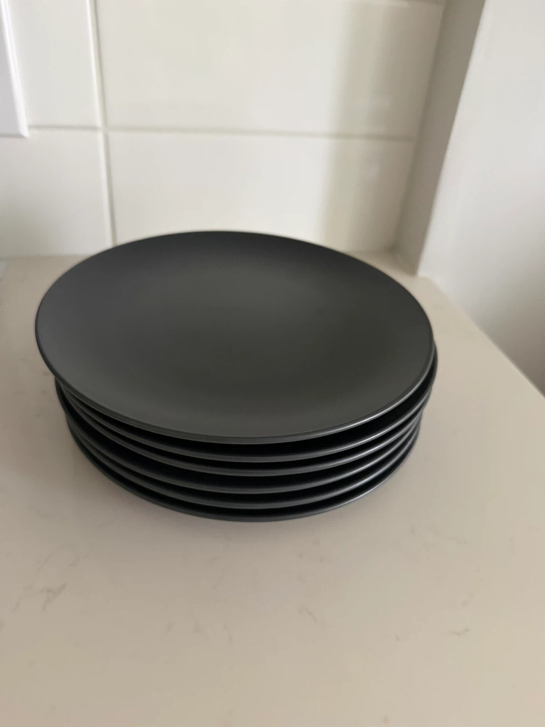 IKEA Deep Plates - Set of 6 - Dark Grey Stoneware - photo 4