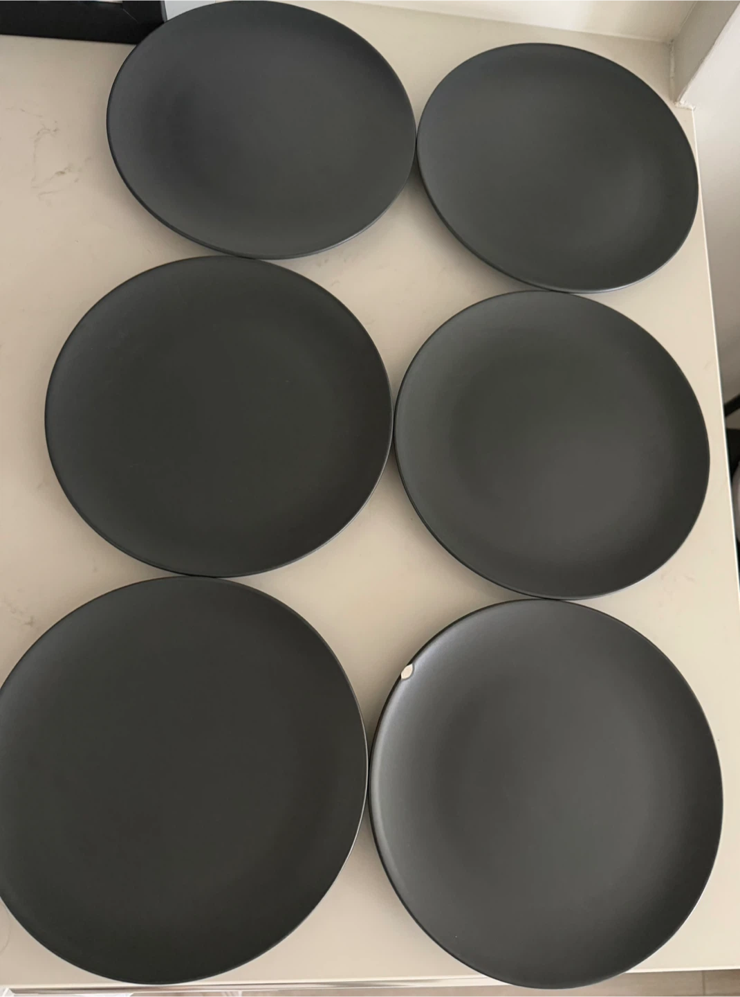 IKEA Deep Plates - Set of 6 - Dark Grey Stoneware - photo 5