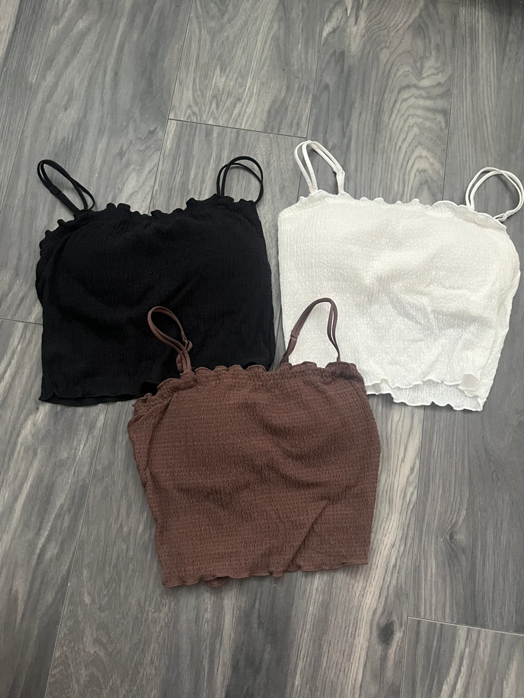 3 FOR $20 White, Black, & Brown Elegant Cami Tops | Women