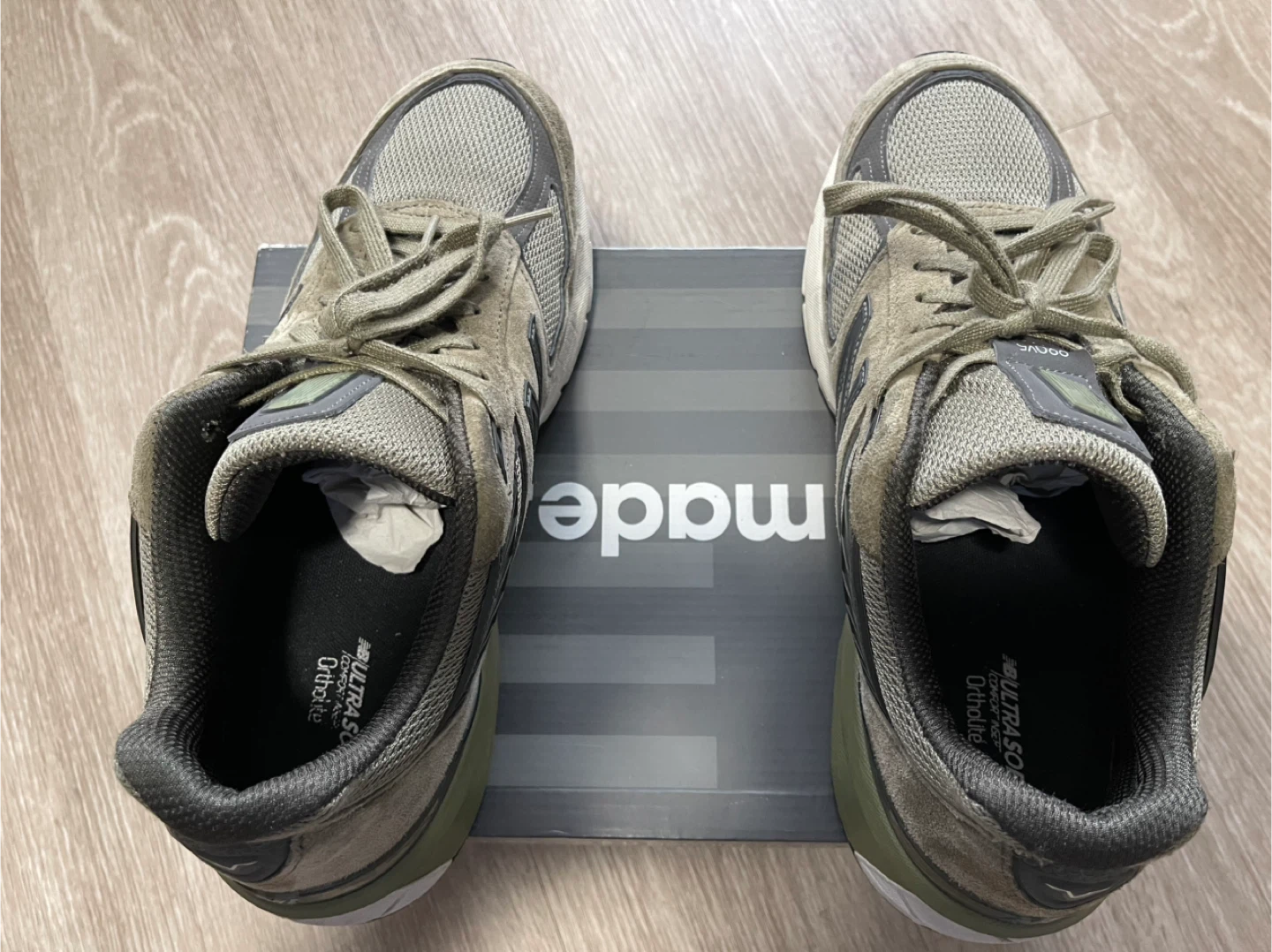 New Balance 990v5 "Made in USA" Sneakers - Olive Green - photo 4