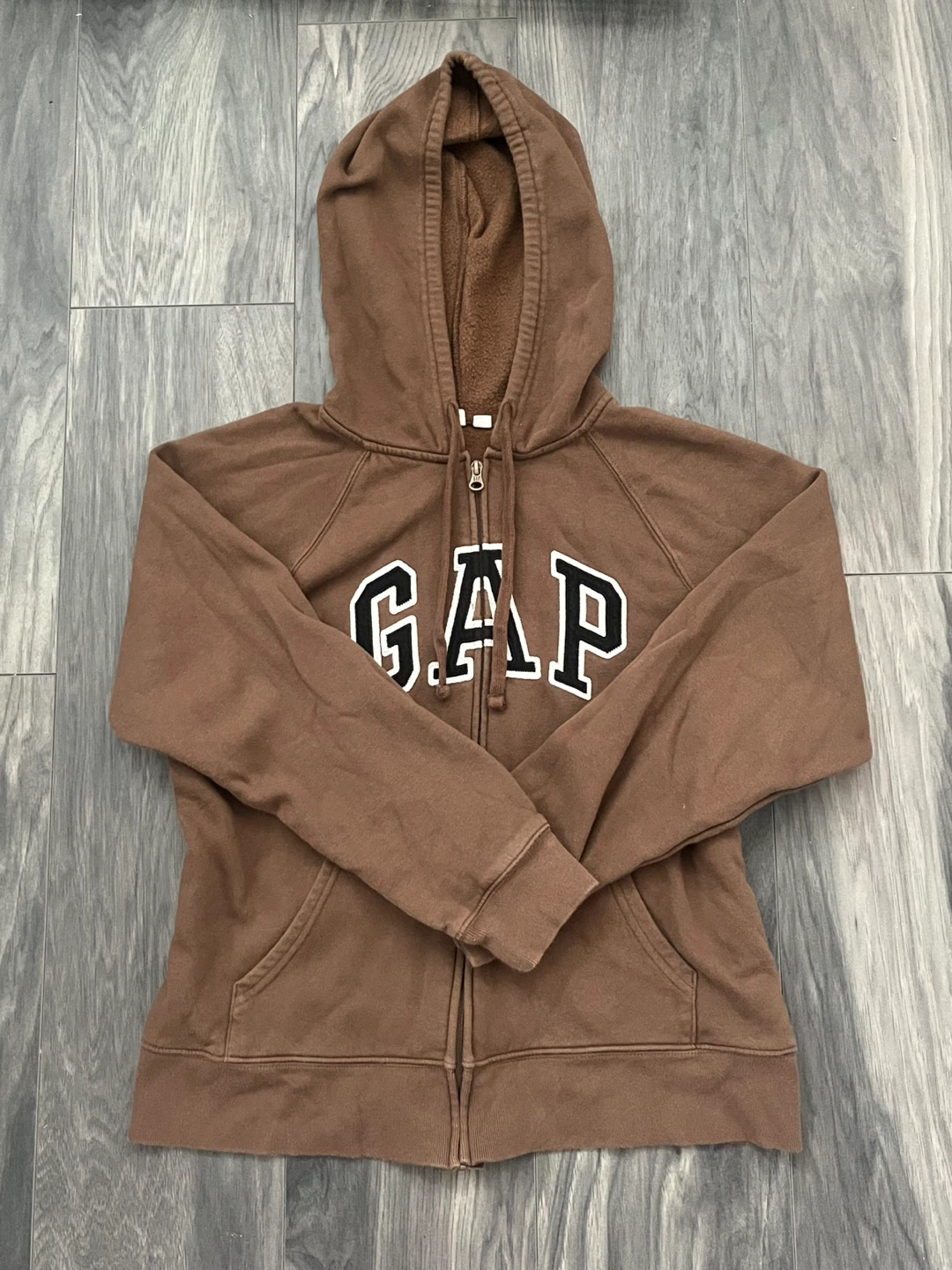 GAP Brown Zip-Up Hoodie | Women - photo 2