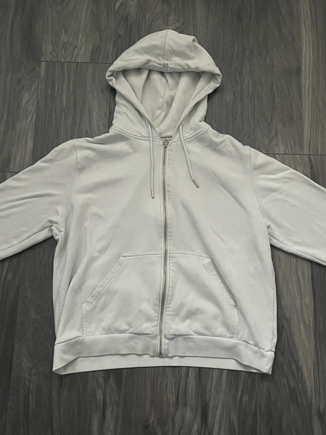 White Zip-Up Hoodie | Women