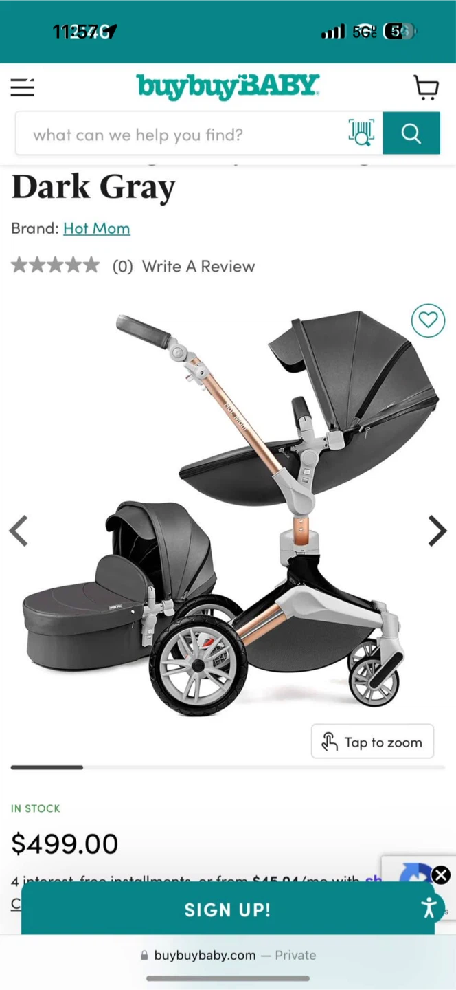 Hot Mom 360 Rotation Stroller - Dark Gray - photo 5