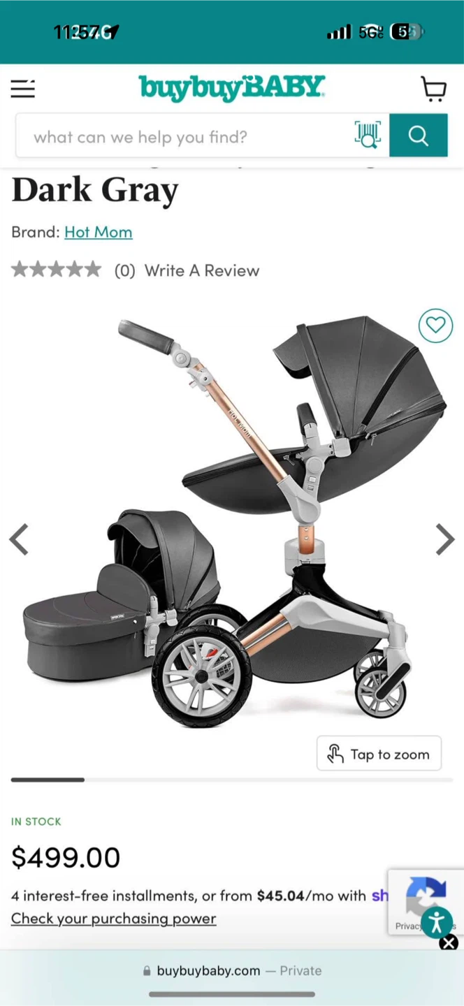 Hot Mom 360 Rotation Stroller - Dark Gray - photo 2