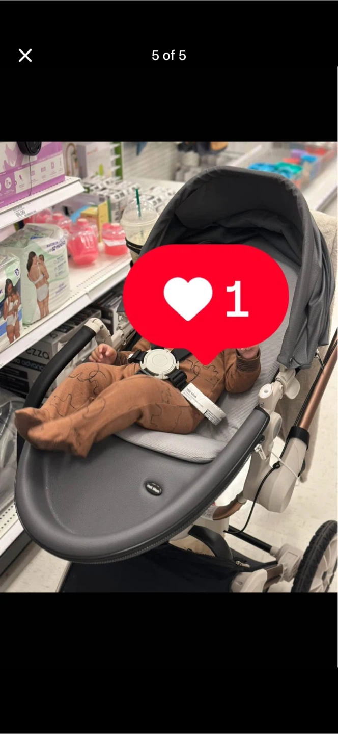Hot Mom 360 Rotation Stroller - Dark Gray
