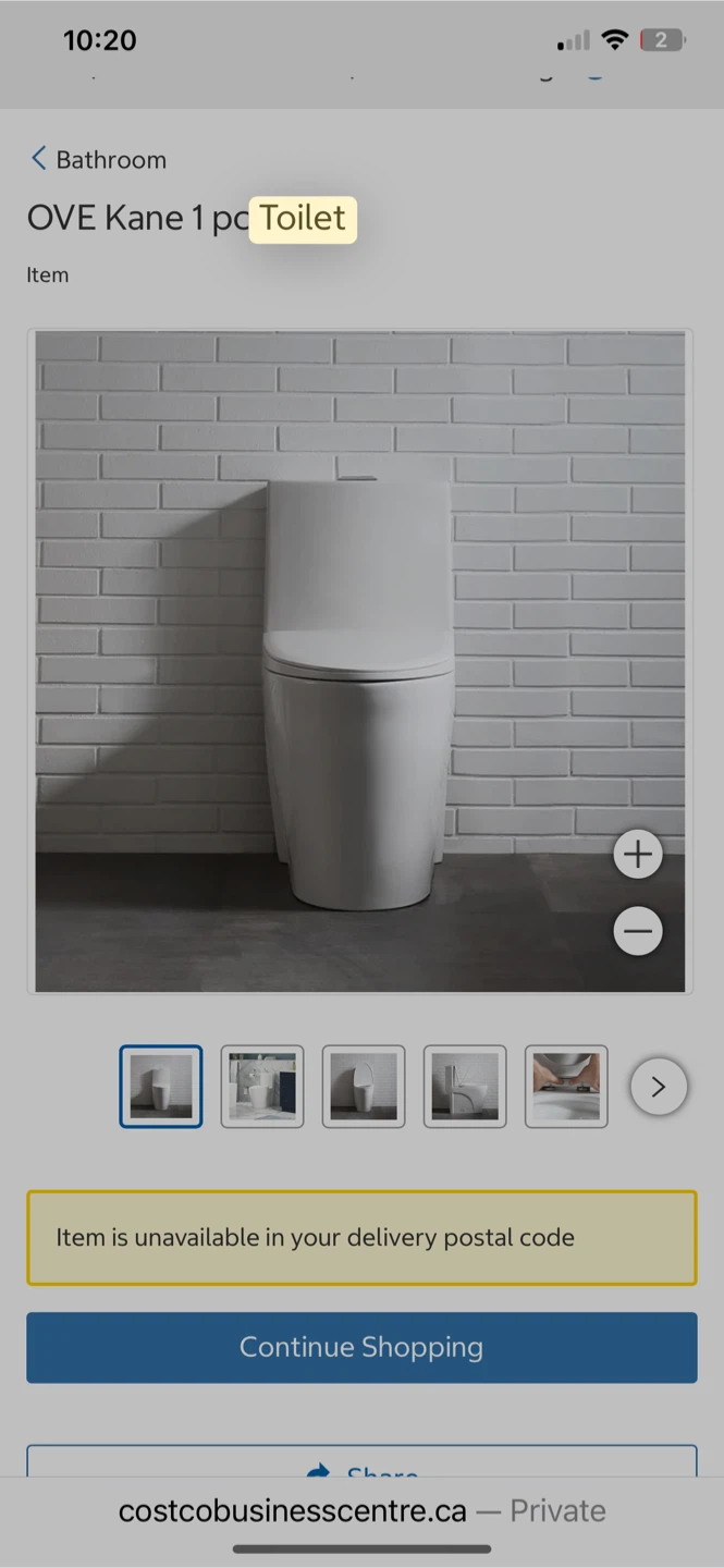 OVE Kane 1 pc Toilet