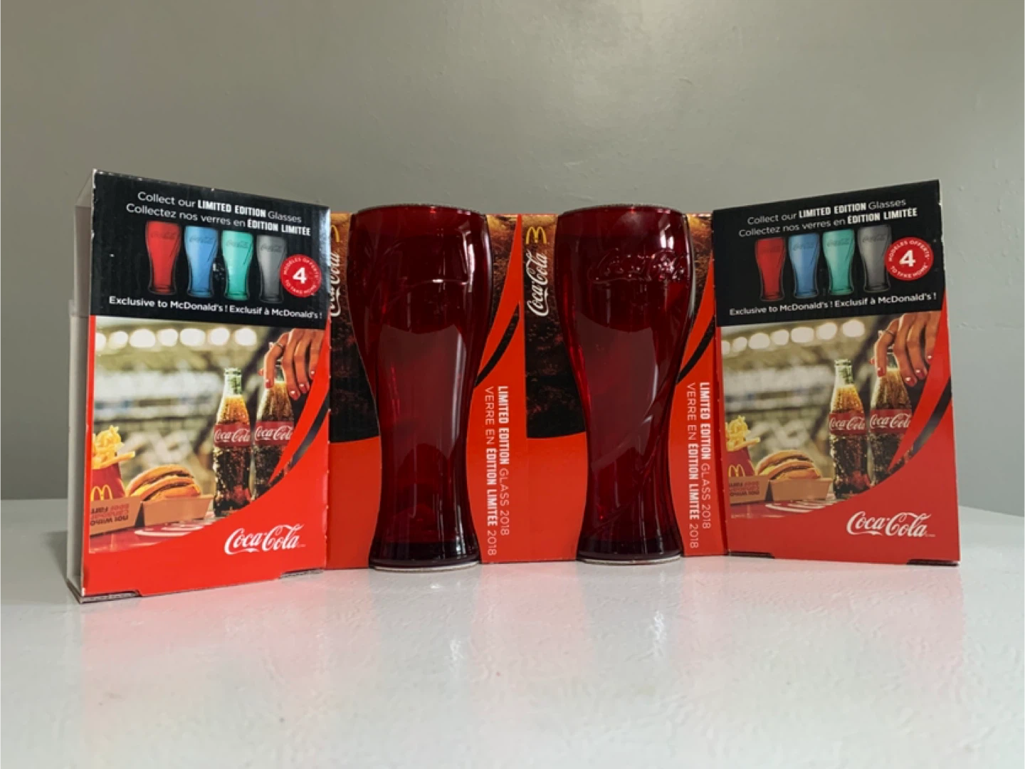 Coca-Cola McDonald's Limited Edition Glasses (Set of 4)