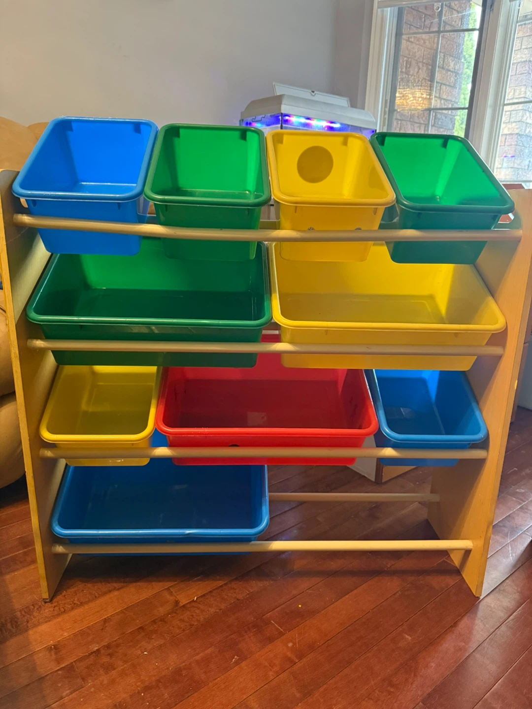 Toy Organizer Storage Shelf with Bins