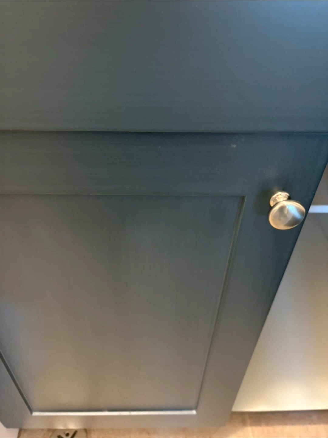 Dark Green Cabinet with White Countertop - photo 2