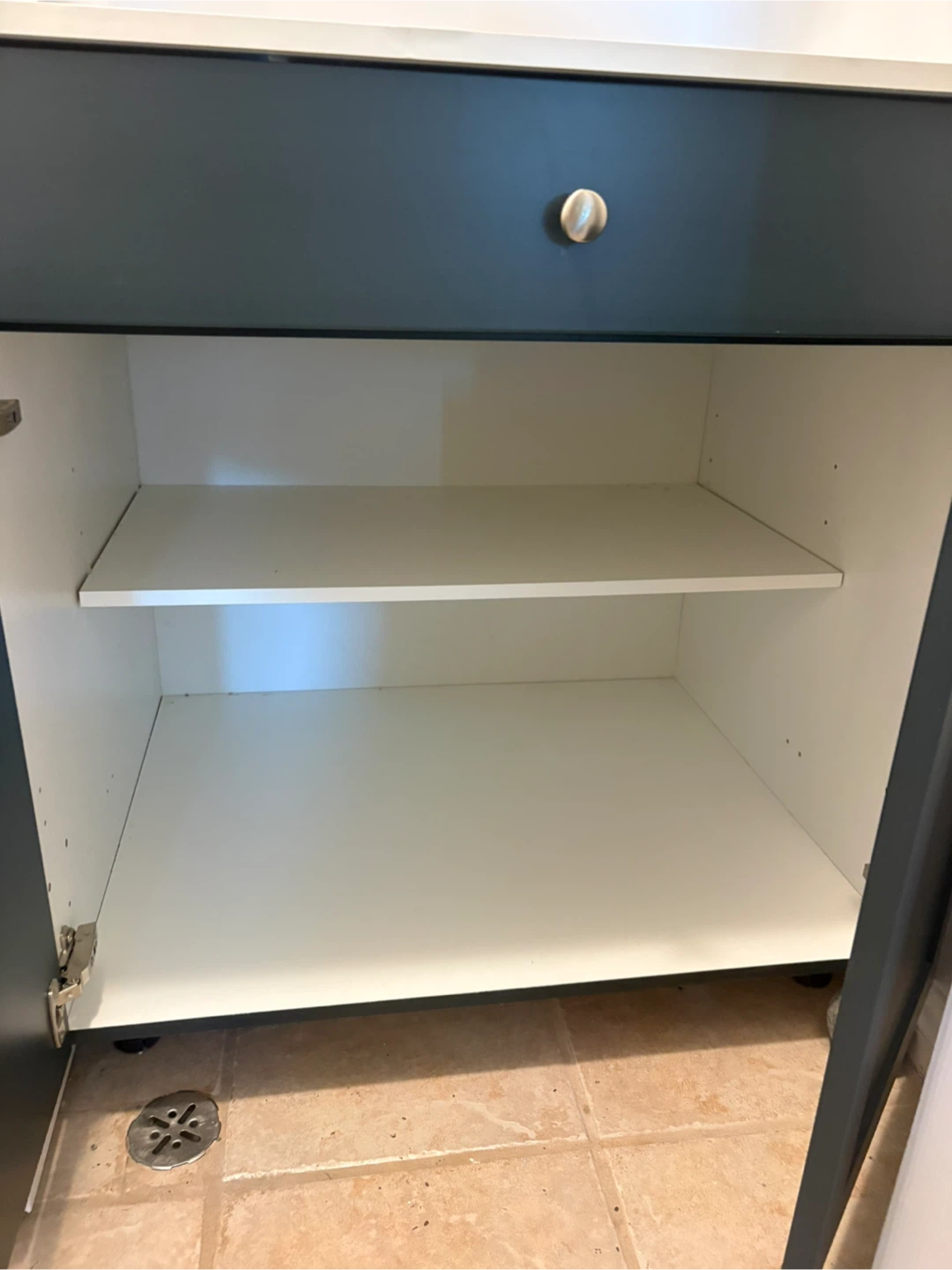Dark Green Cabinet with White Countertop - photo 4