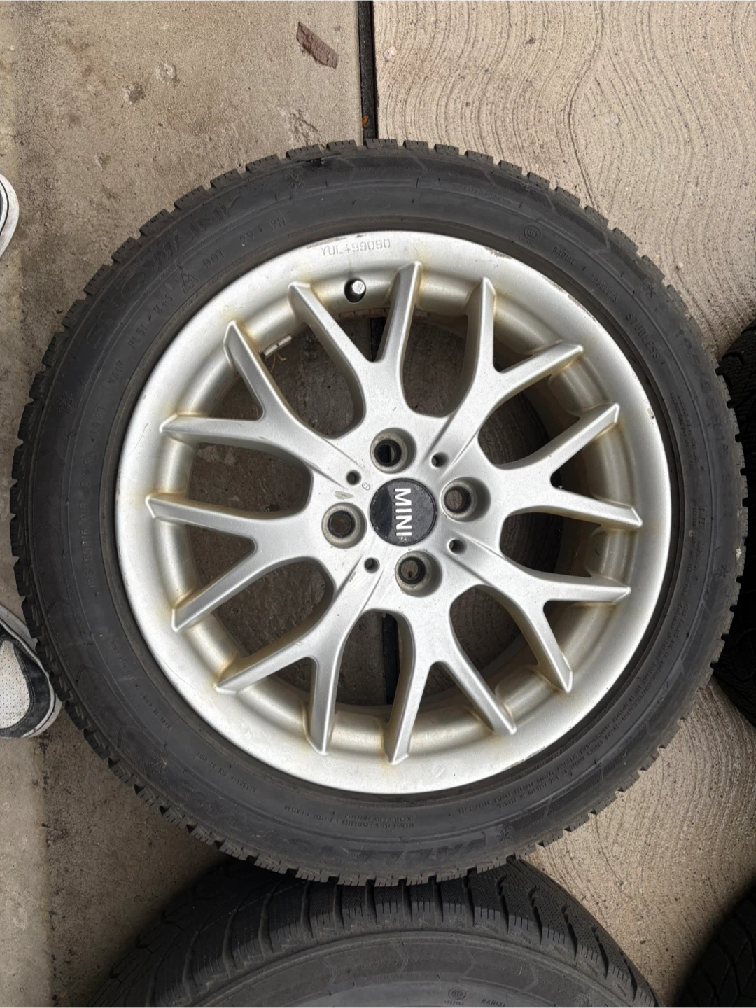 Set of 4 MINI Cooper Alloy Wheels with Winter Tires - photo 2