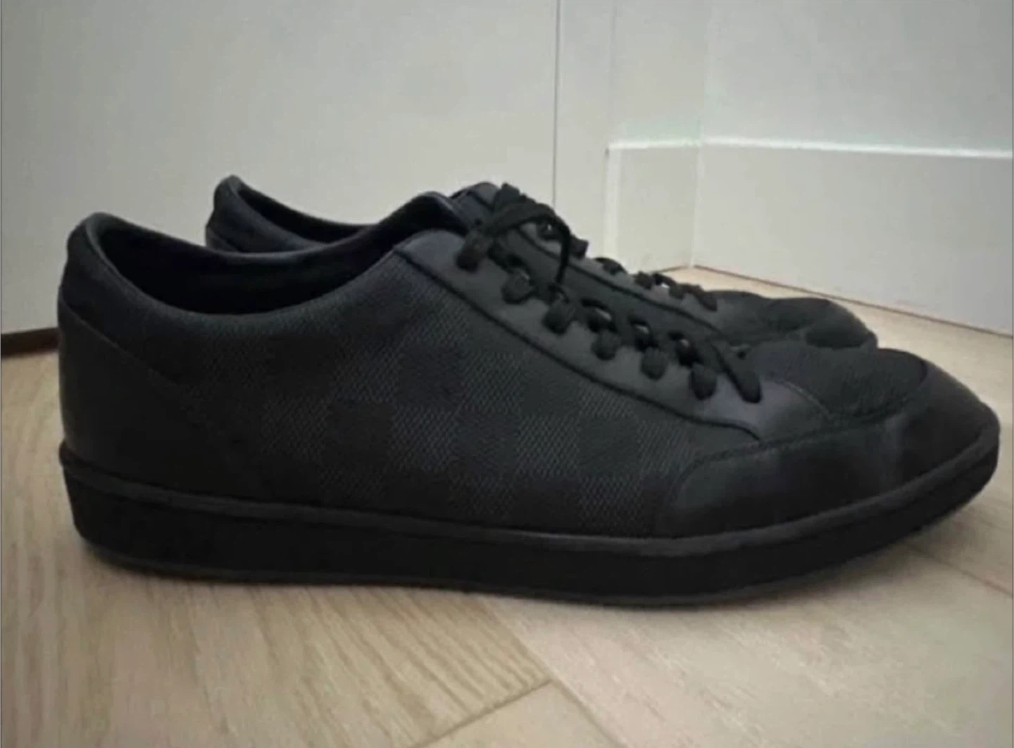 Authentic Louis Vuitton Black Sneakers - photo 2