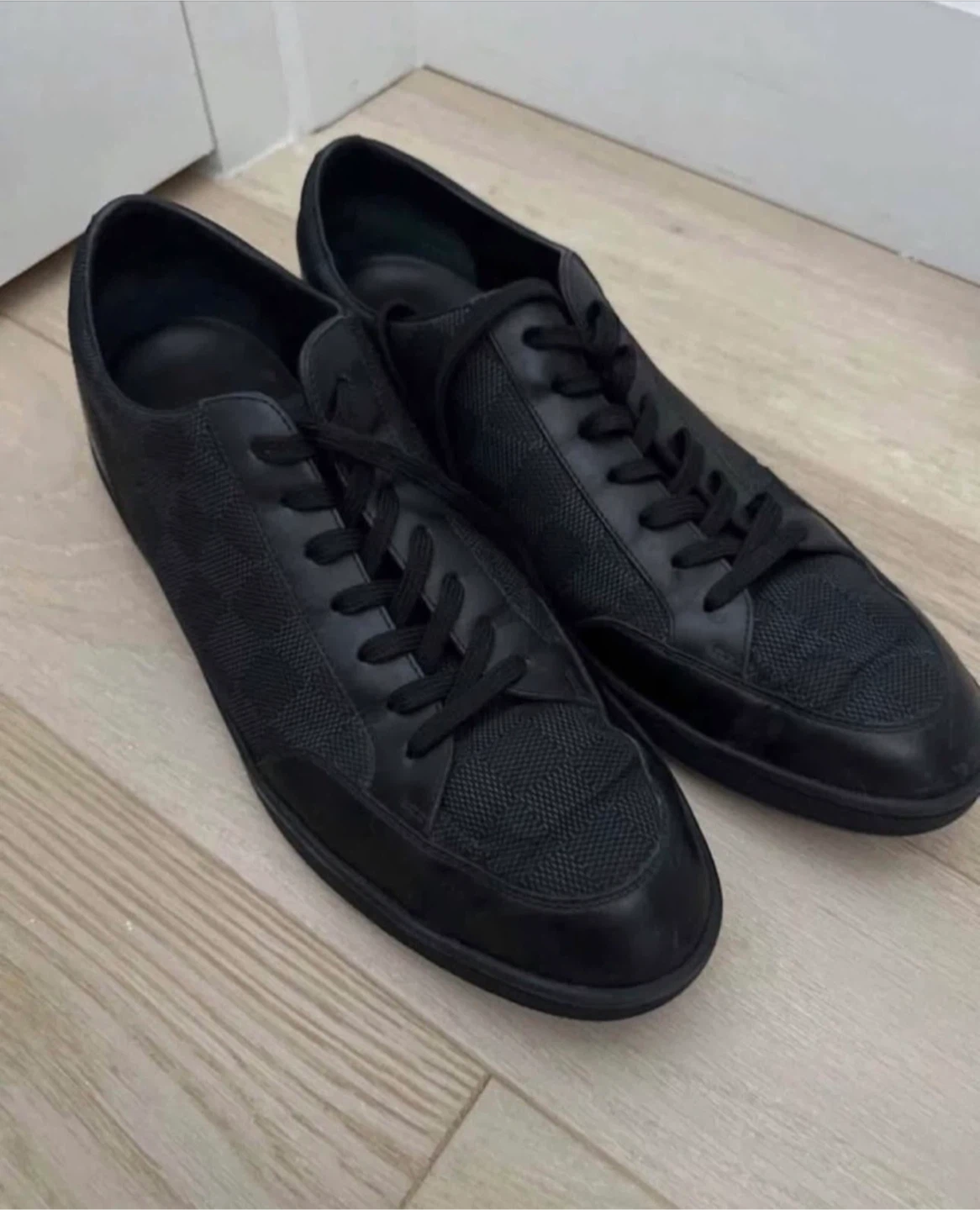 Authentic Louis Vuitton Black Sneakers