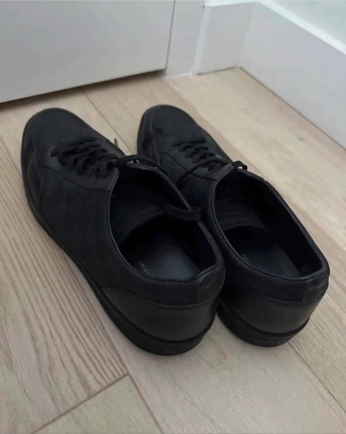 Authentic Louis Vuitton Black Sneakers - photo 3