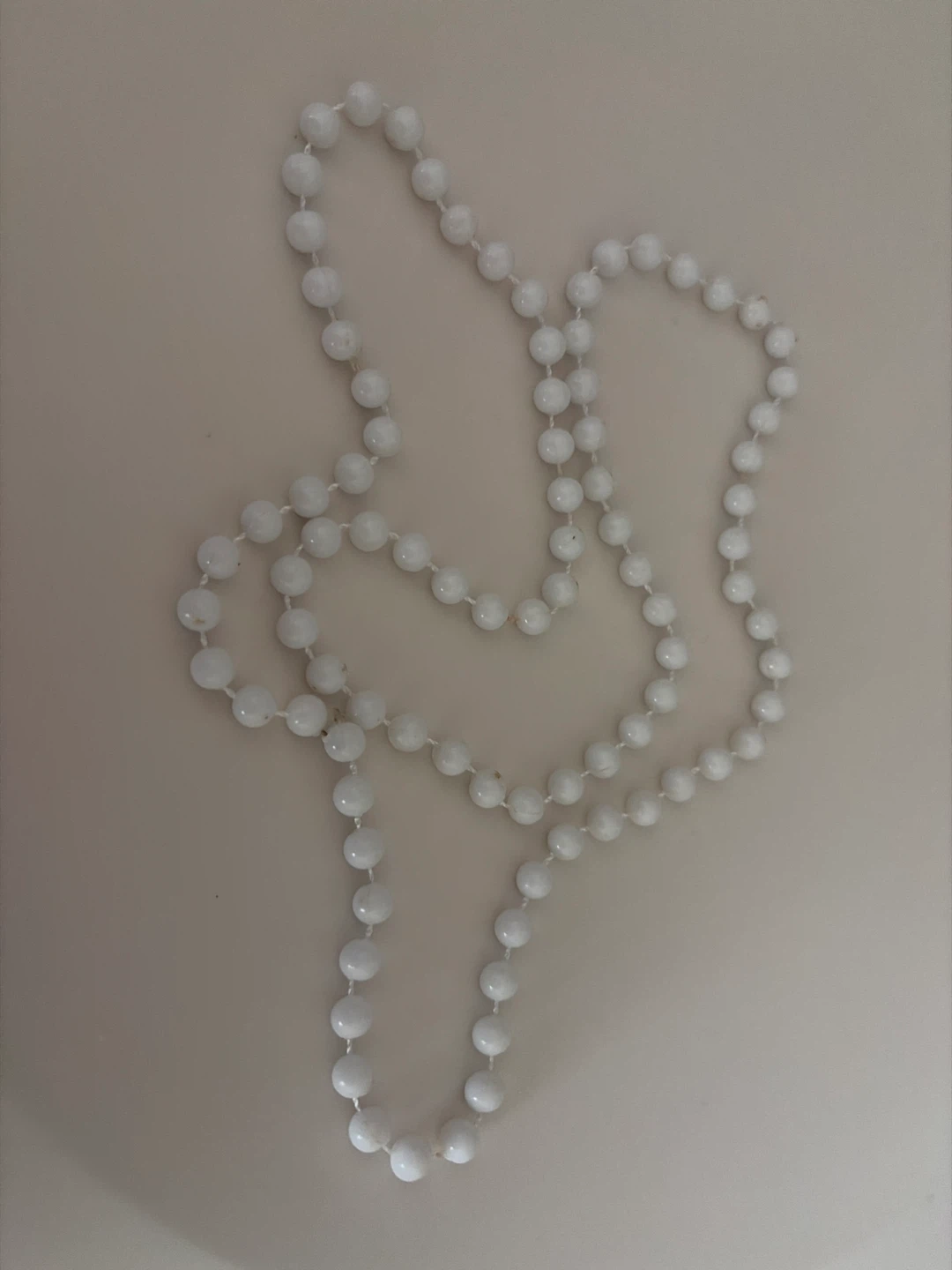 White Beaded Necklace
