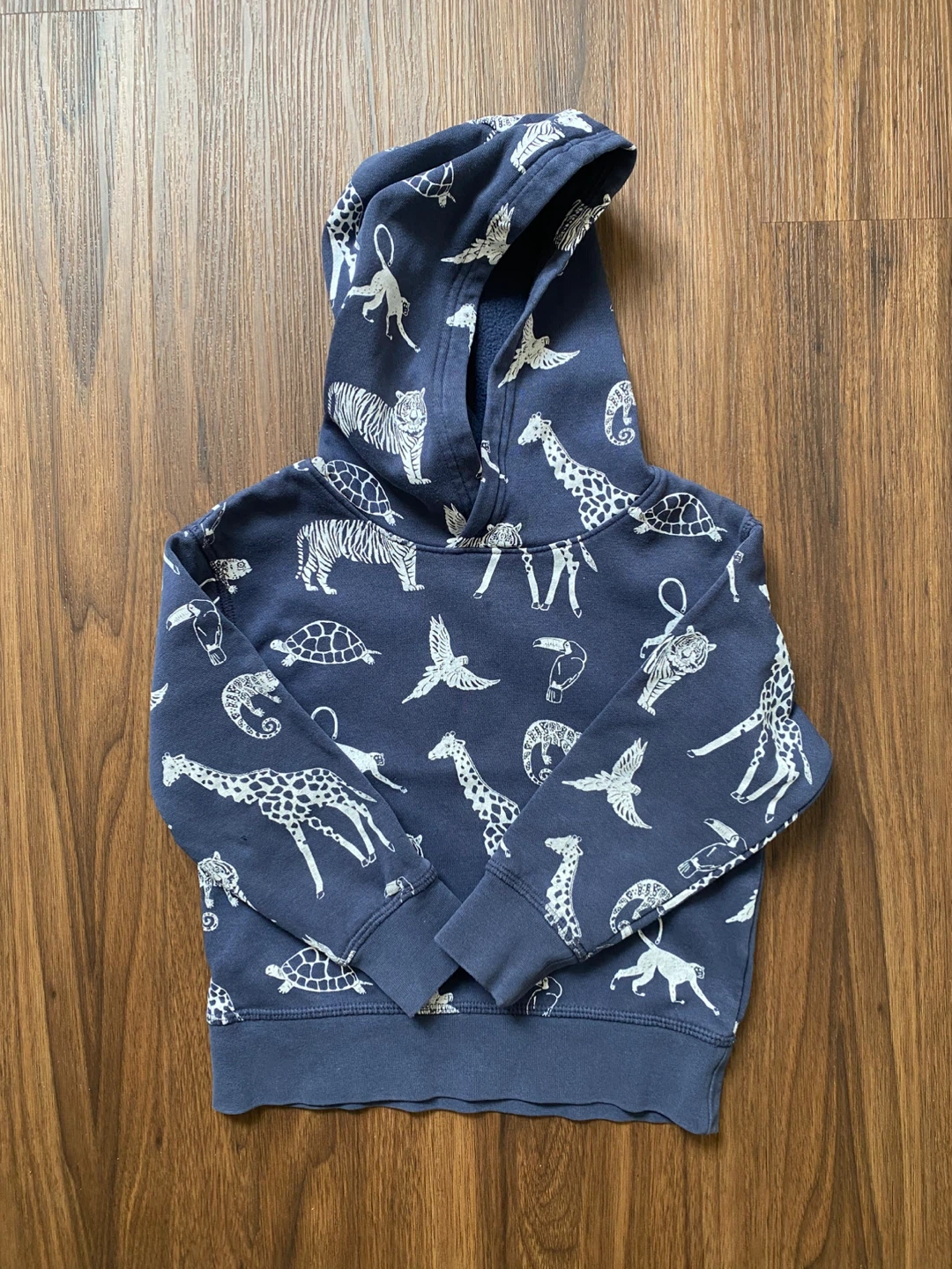 H&M Kids Hoodie - Blue Animal Print - Size 2-4Y