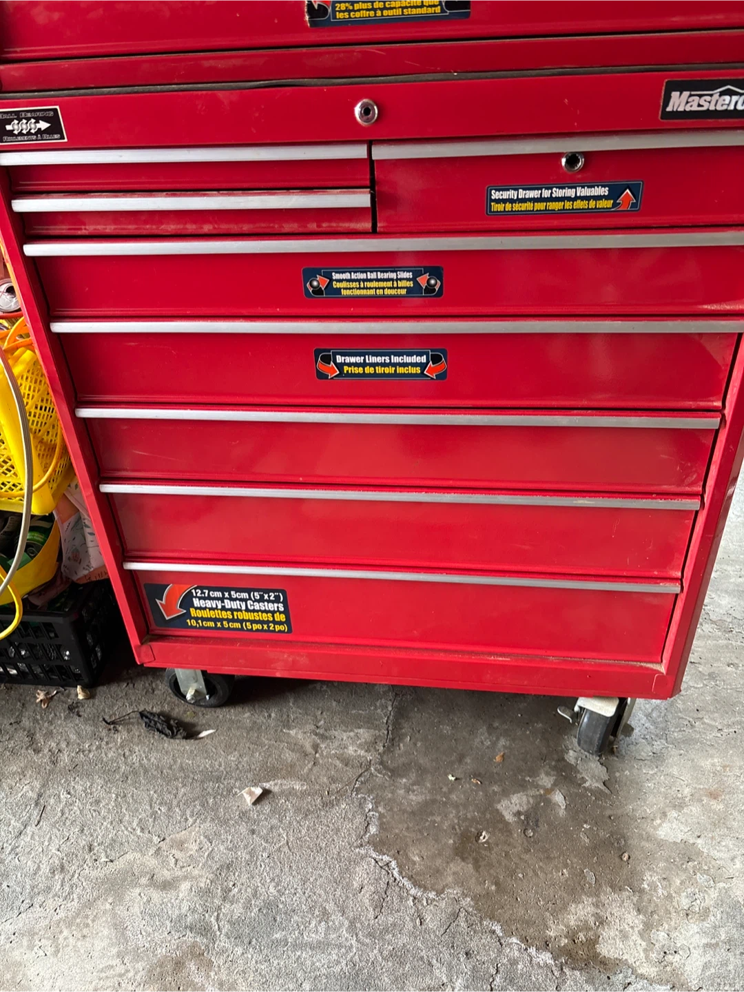 Mastercraft Red 7-Drawer Rolling Tool Chest - photo 2