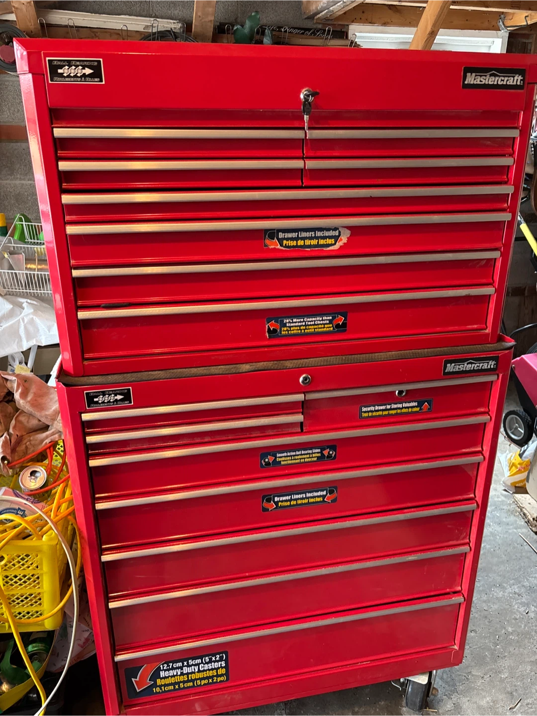Mastercraft Red 7-Drawer Rolling Tool Chest - photo 3