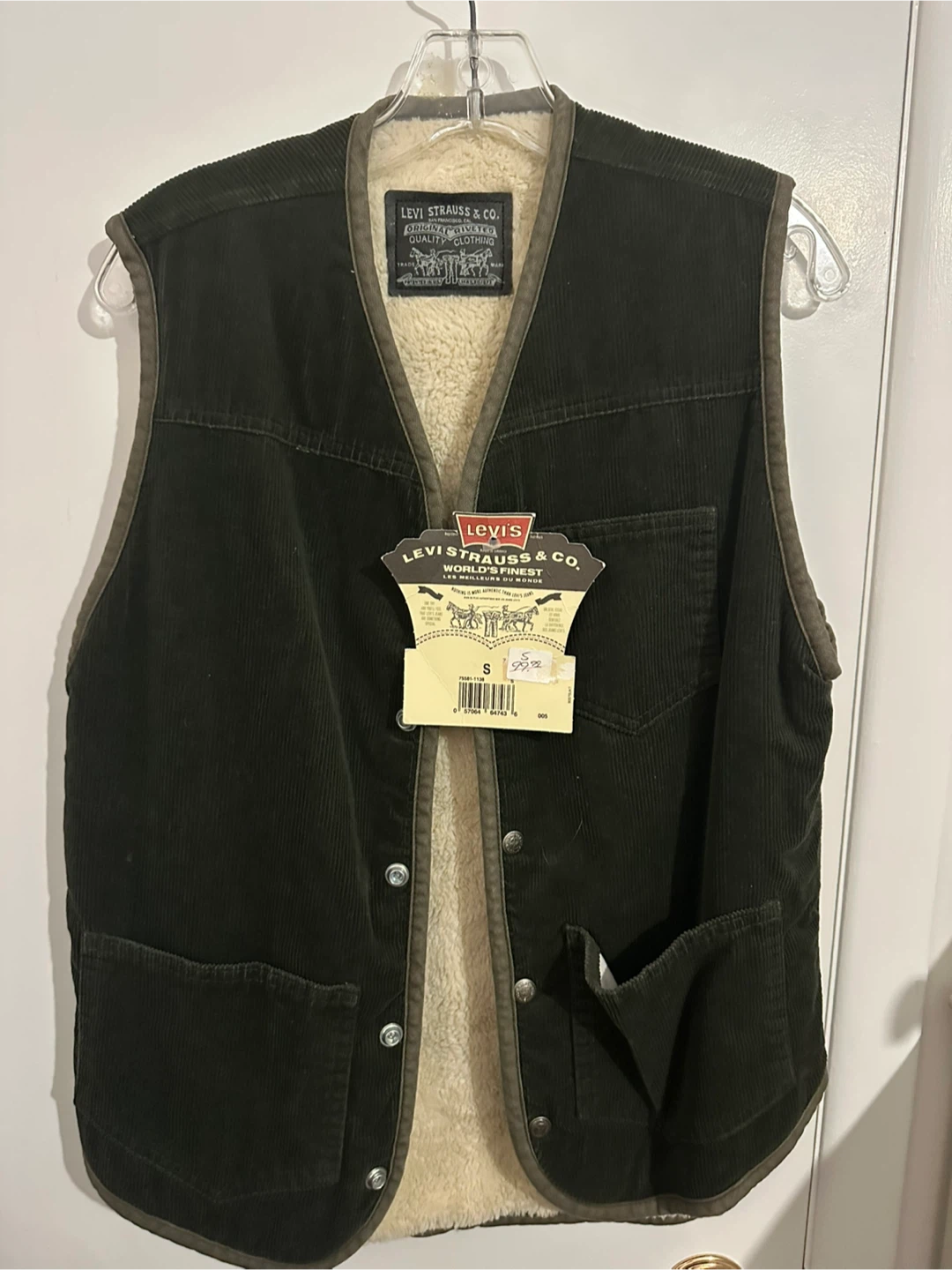 Levi's Sherpa Lined Corduroy Vest