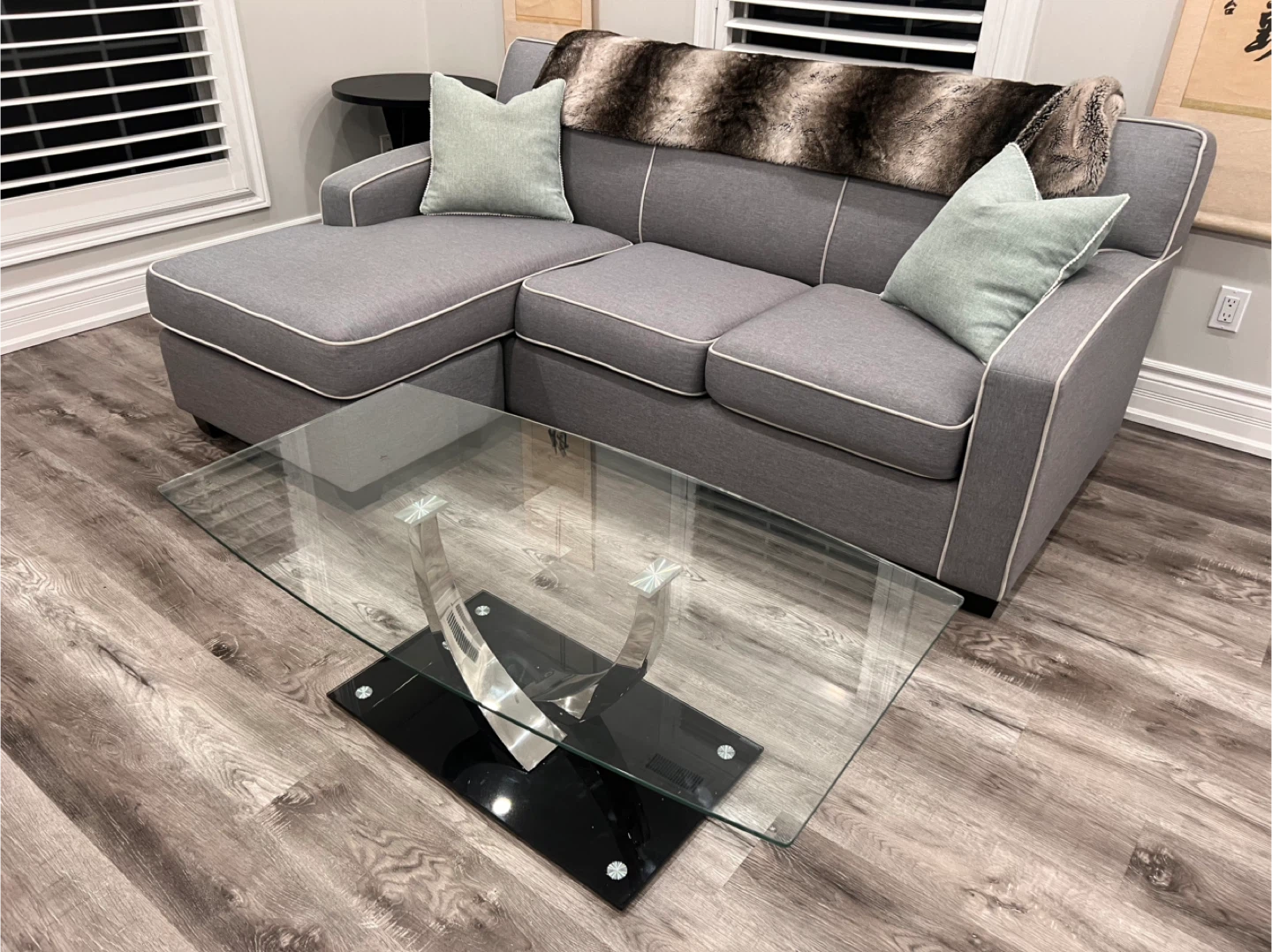 Sofa Set with Glider Reclining Rocker Chairs with Ottoman (Pair) - photo 2