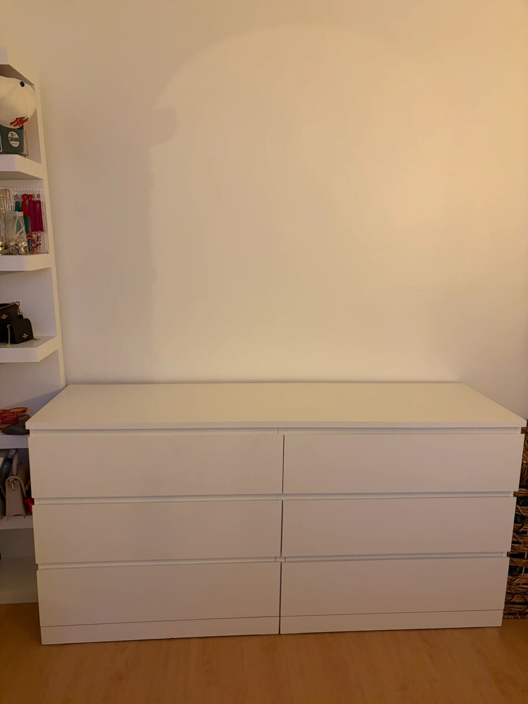 White IKEA Storklinta 6-Drawer Dresser - photo 2