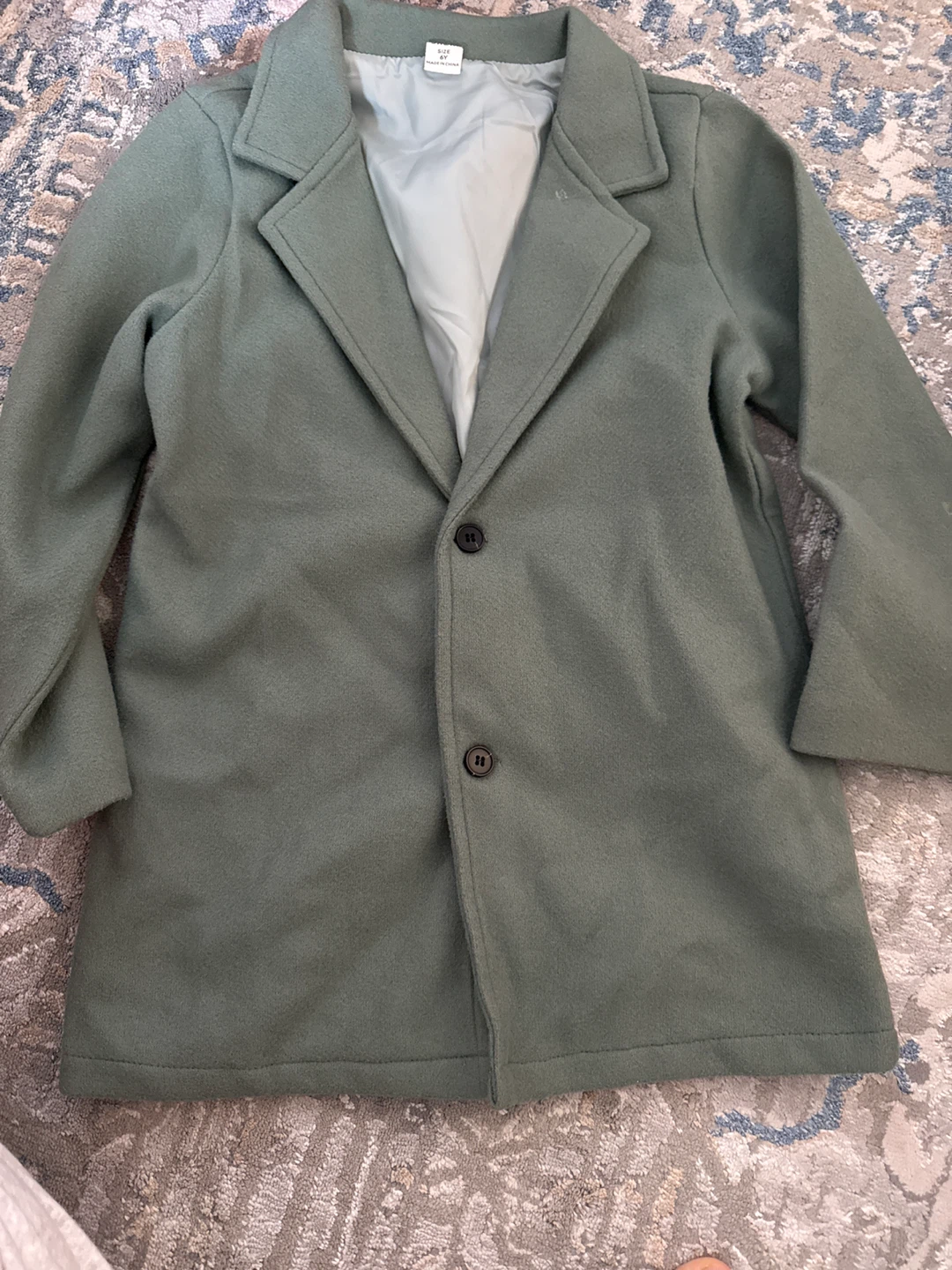 Boys Green Blazer Jacket Size 6Y