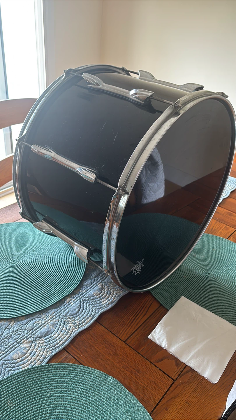 Premier Black Marching Bass Drum - photo 2