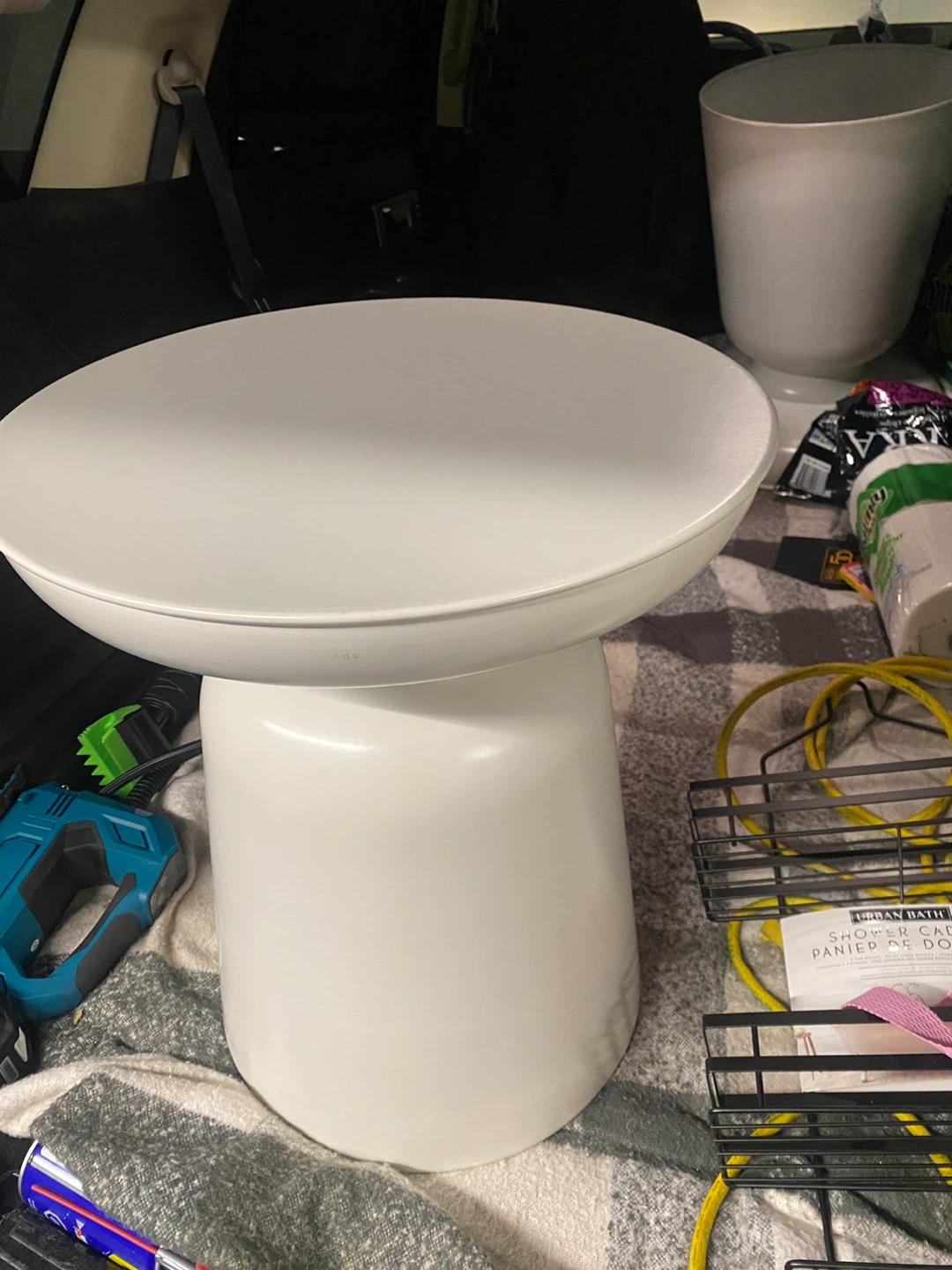 2 White Side Table