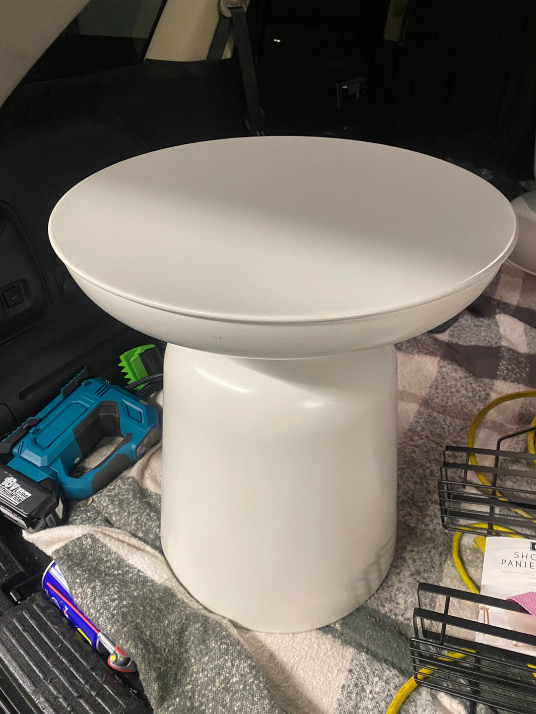2 White Side Table - photo 2