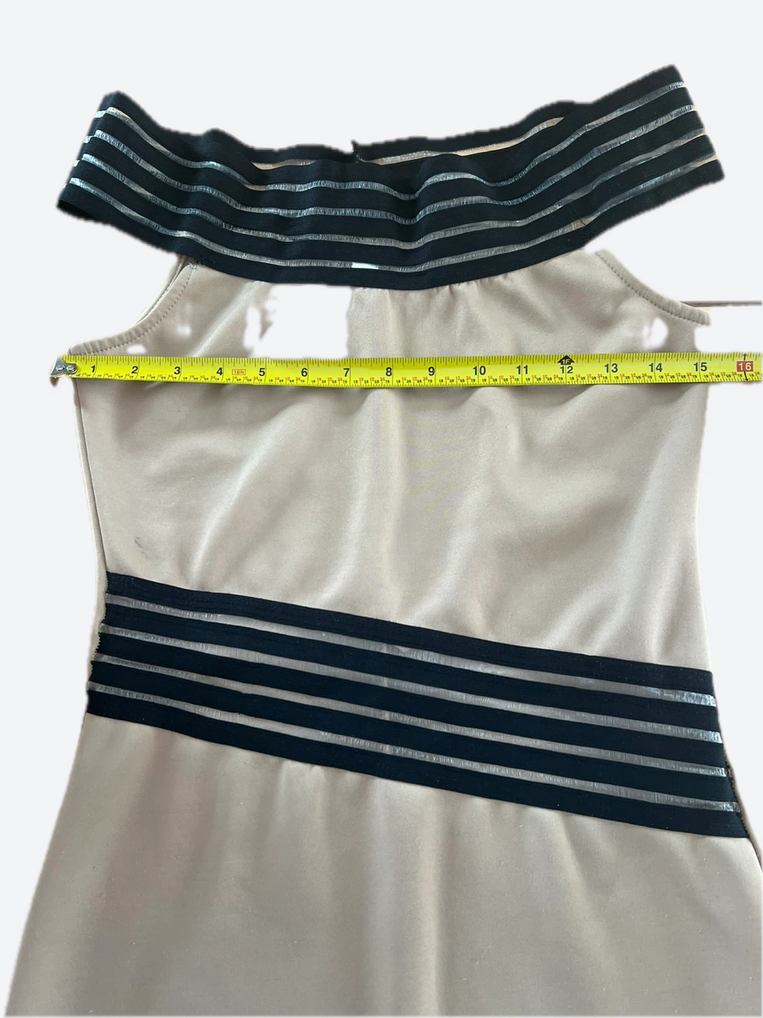 Off-the-Shoulder Banded Mini Dress - photo 5