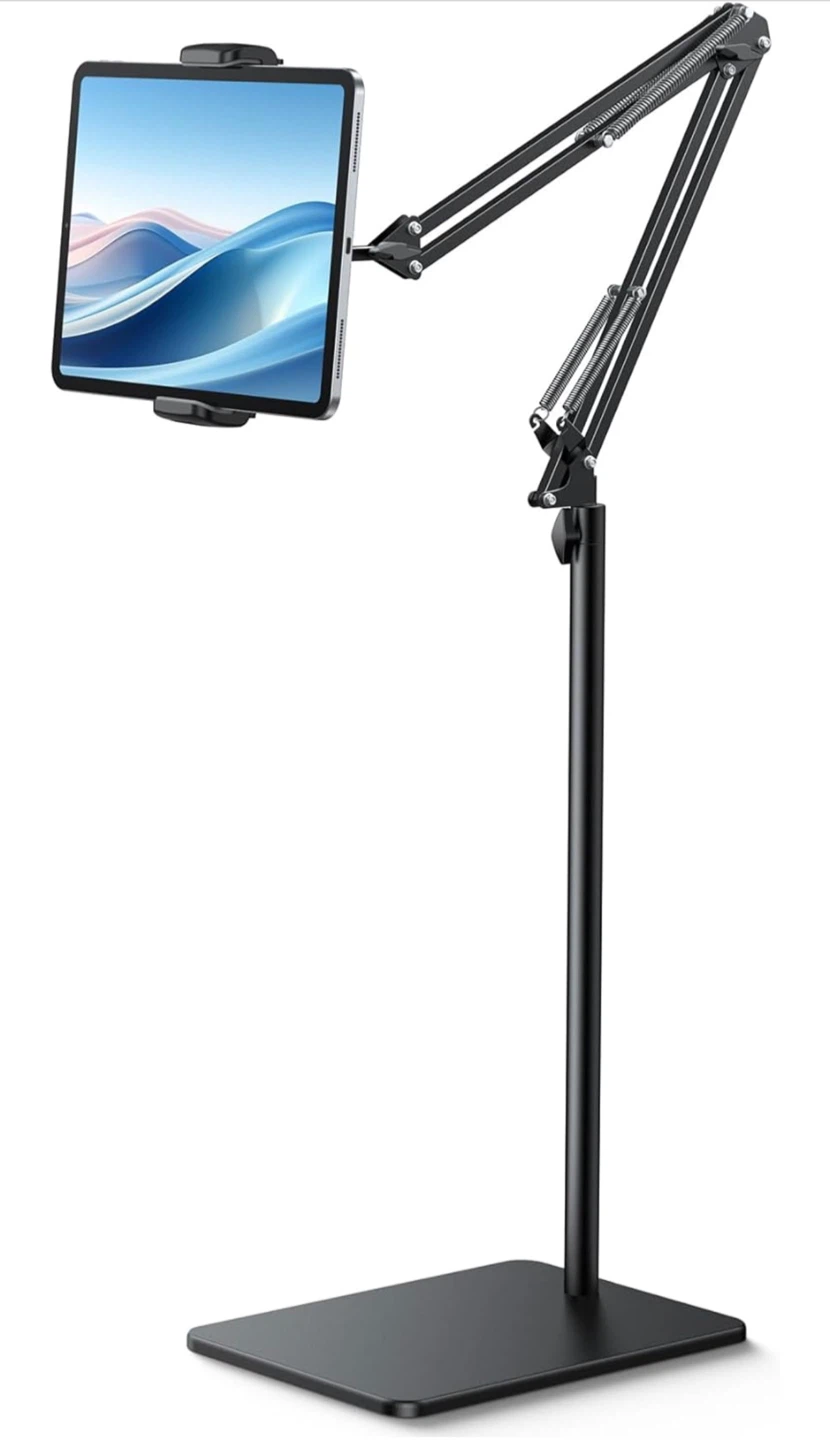 Adjustable Tablet Stand Holder with Sturdy Base