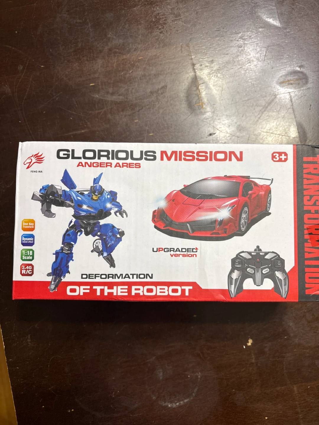 Glorious Mission Anger Ares RC Transforming Car