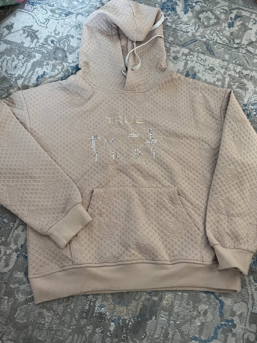 True Love Quilted Hoodie