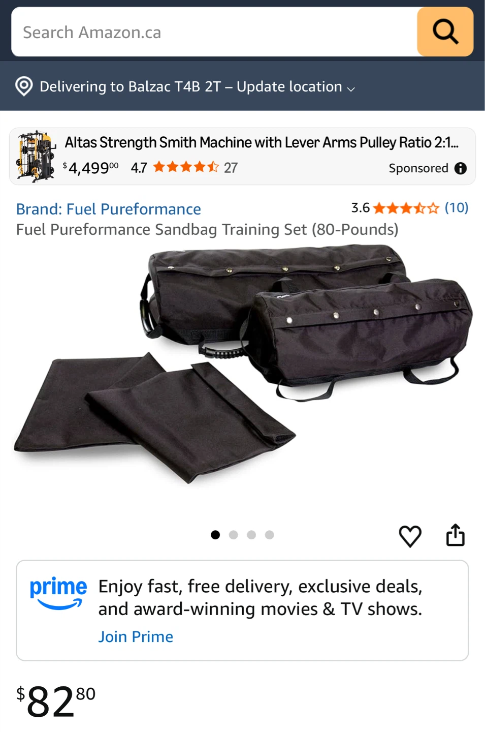 Fuel Pure Performance 4 Piece Sandbag Training Set - photo 3