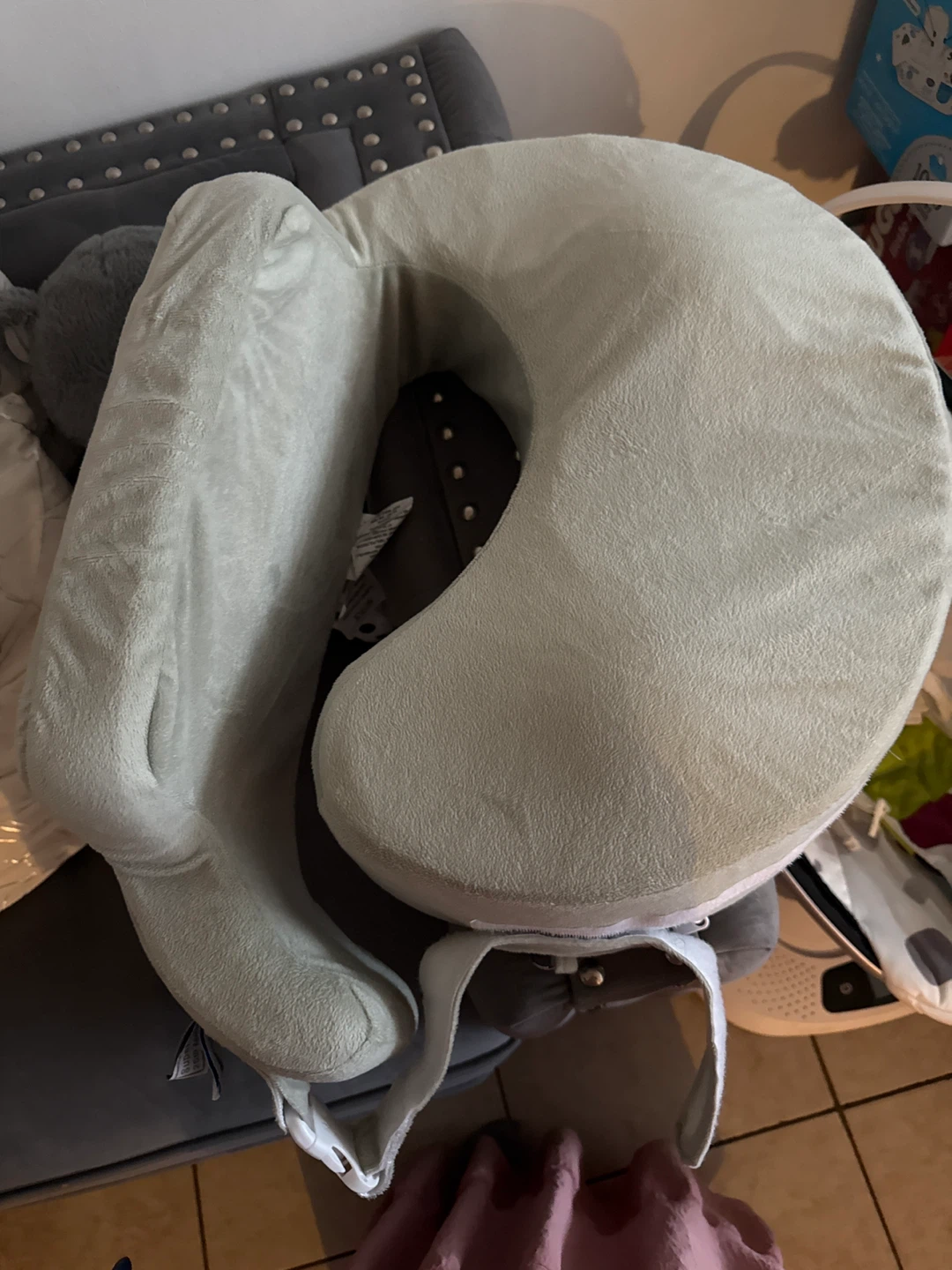 Light Gray Nursing Pillow