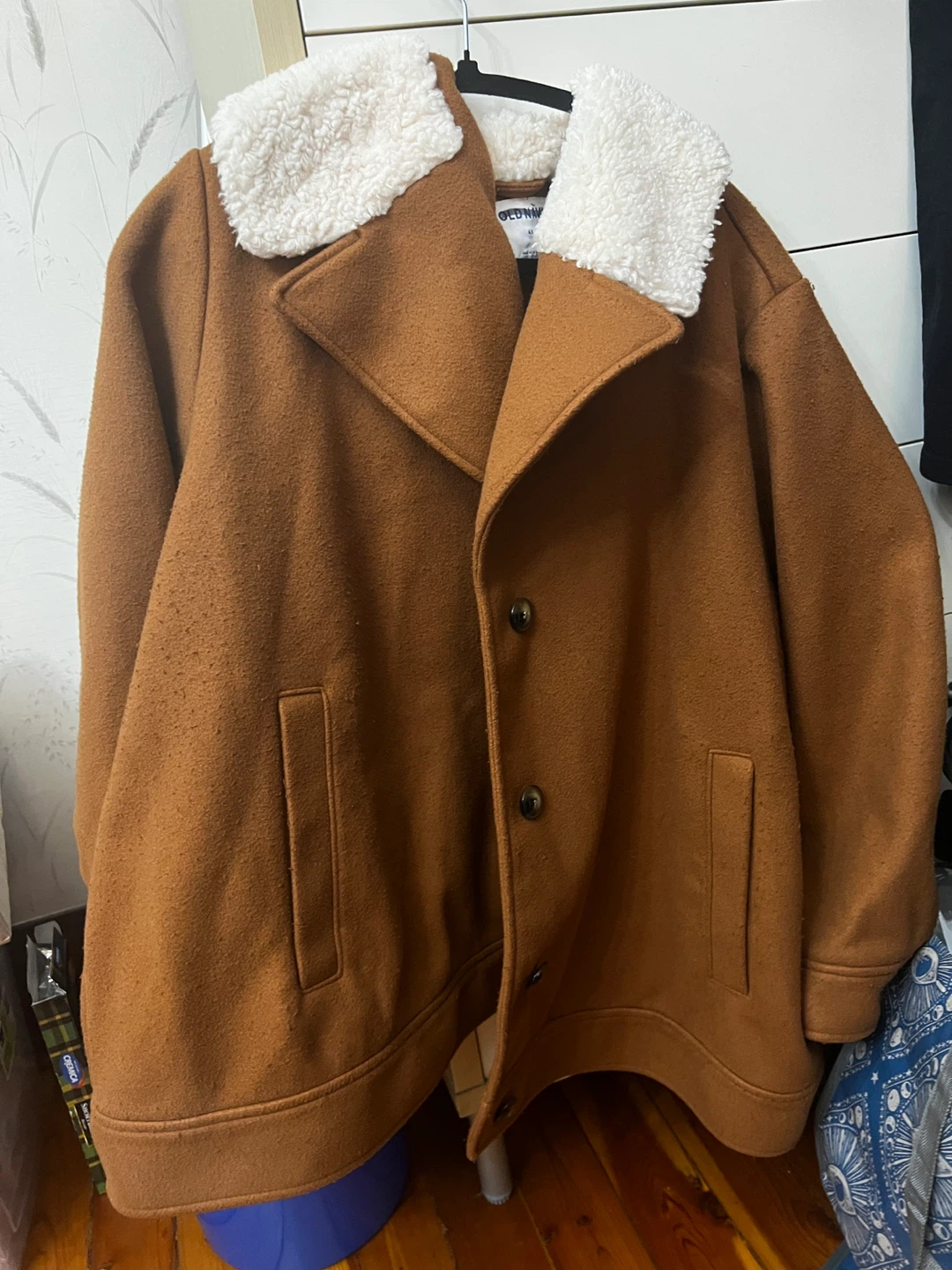 Old Navy Brown Sherpa Collar Jacket - Size 4X