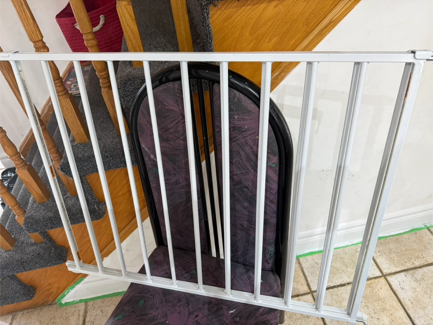 White Metal Baby Safety Gate