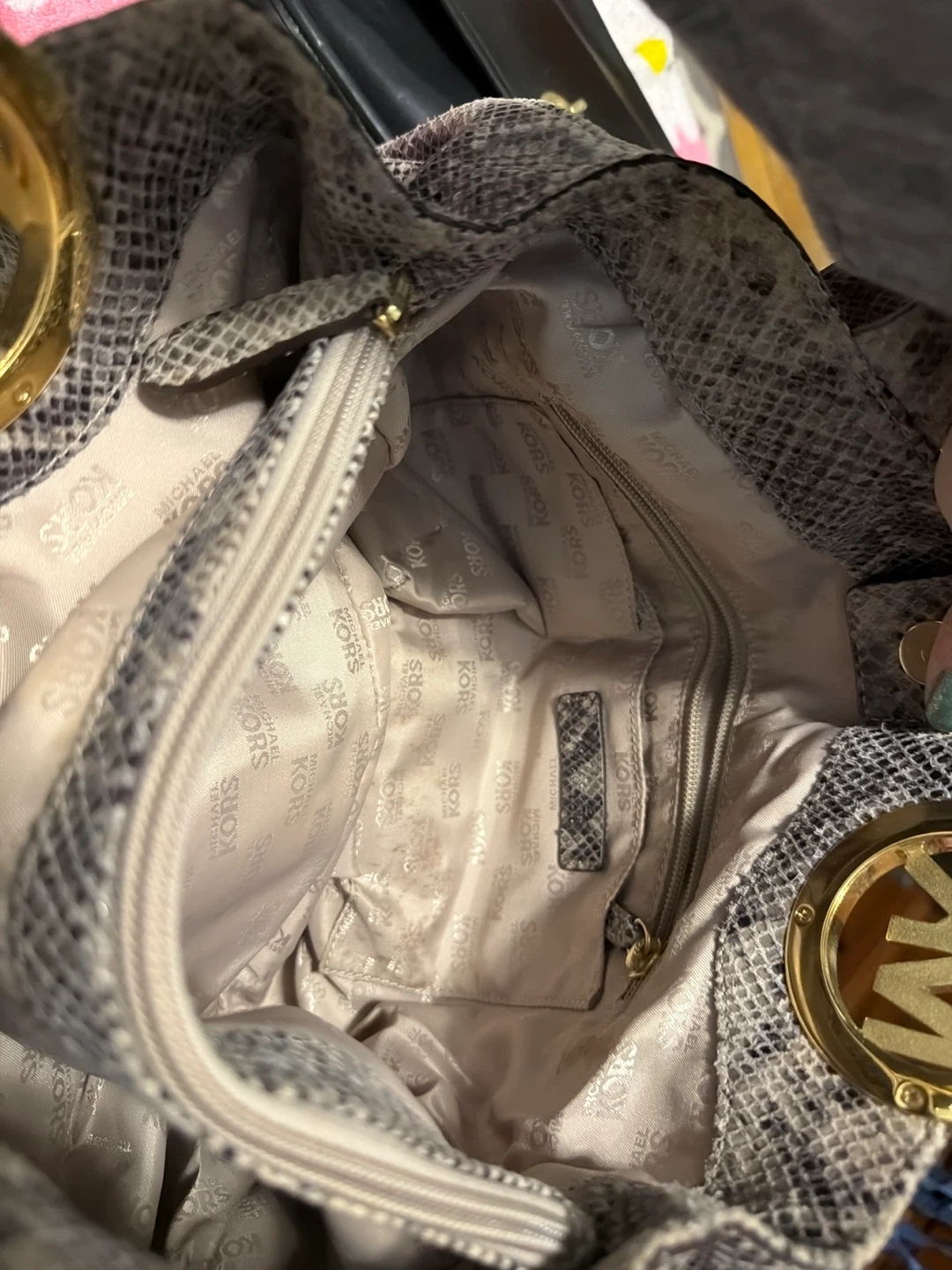 Michael Kors Snake Print Shoulder Bag - photo 2