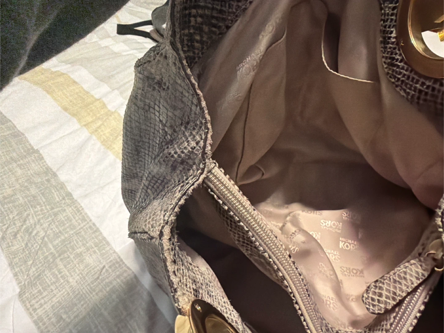 Michael Kors Snake Print Shoulder Bag - photo 3