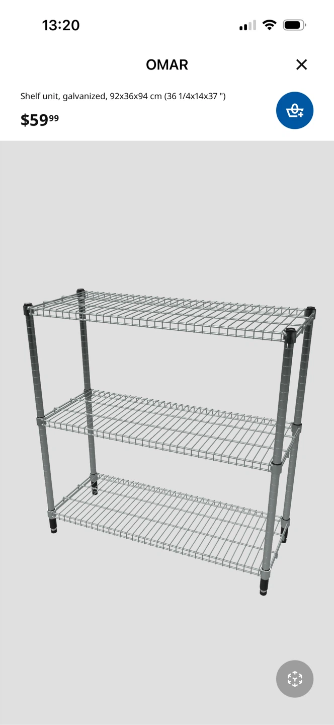 OMAR Shelf Unit, Galvanized