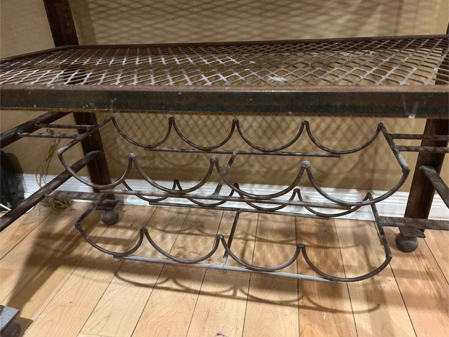 Industrial Style Bar Cart with Sink and Wine Rack - photo 2
