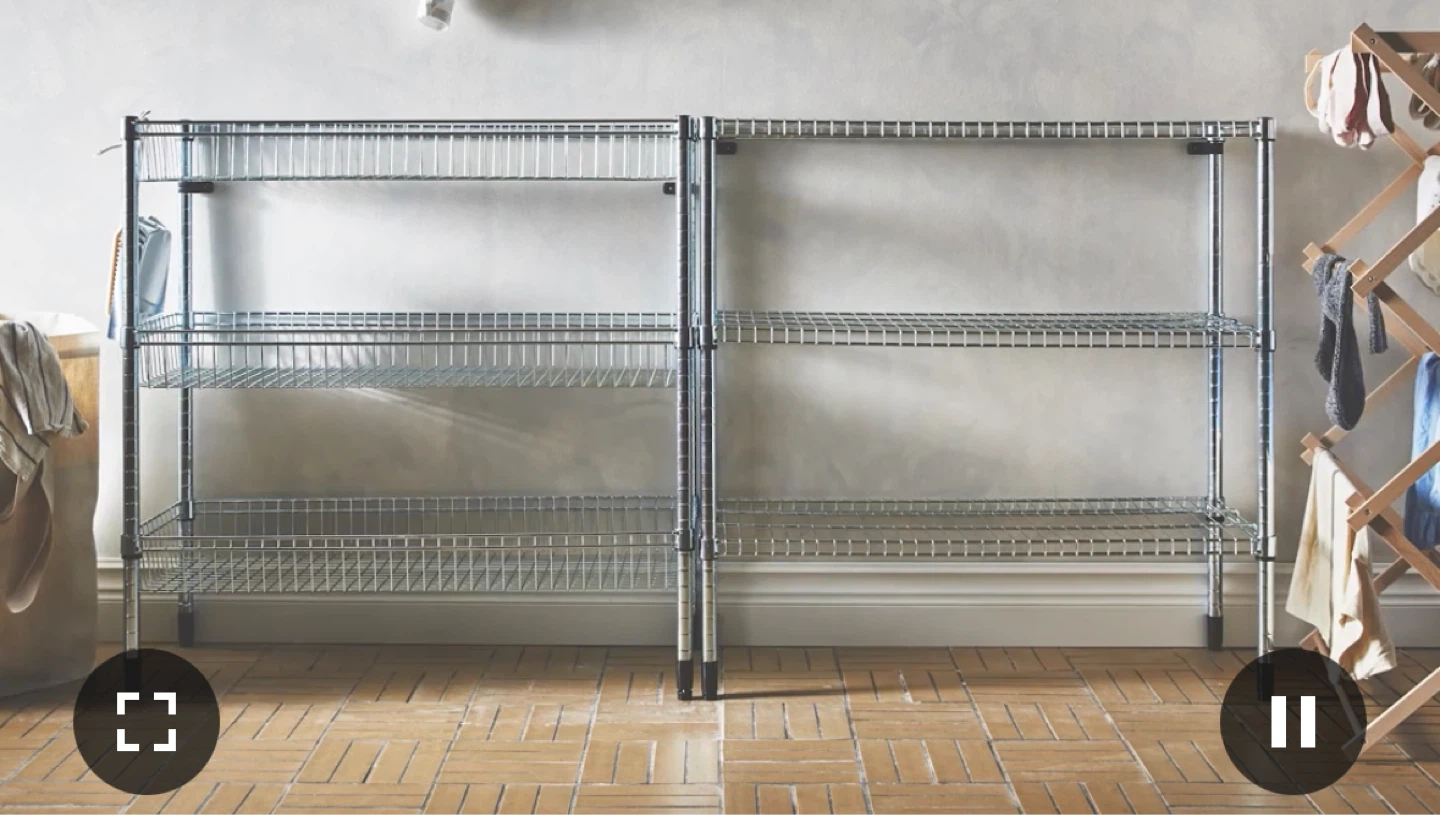 OMAR Shelf Unit, Galvanized - photo 2