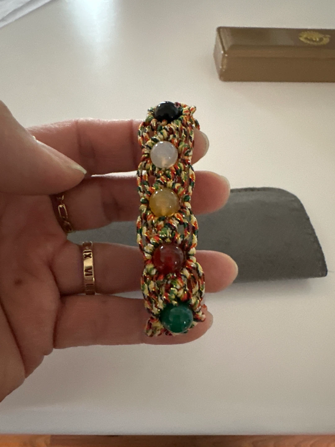 Beaded Macrame Bracelet