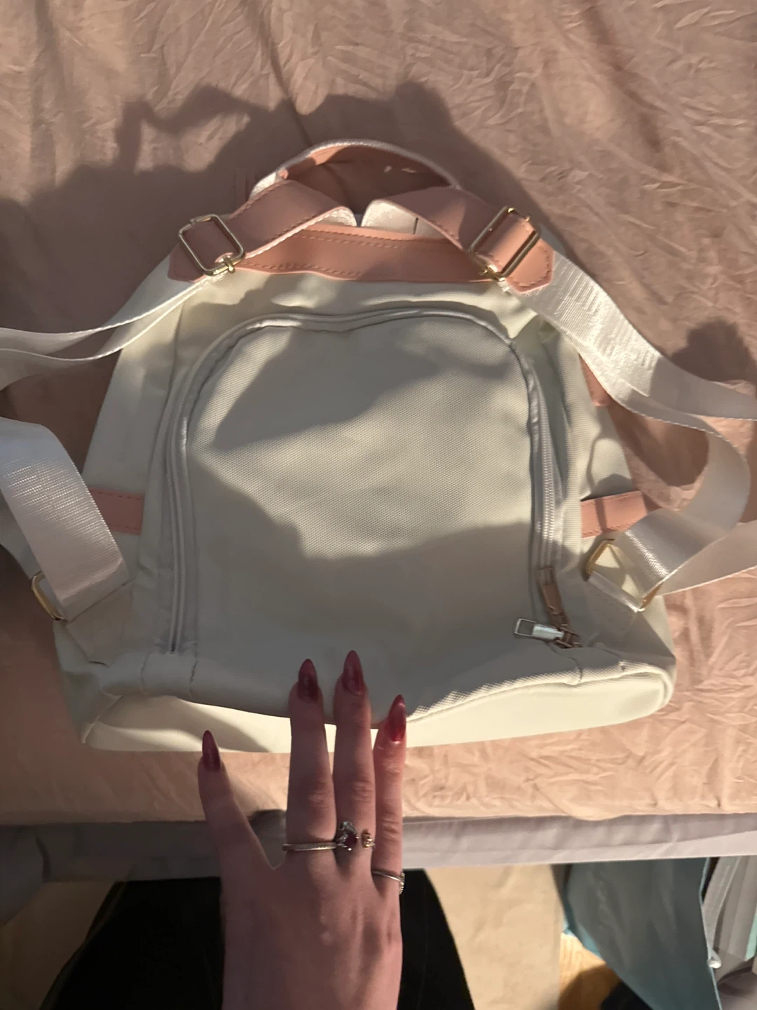 White Mickey & Minnie Mouse Backpack - photo 4