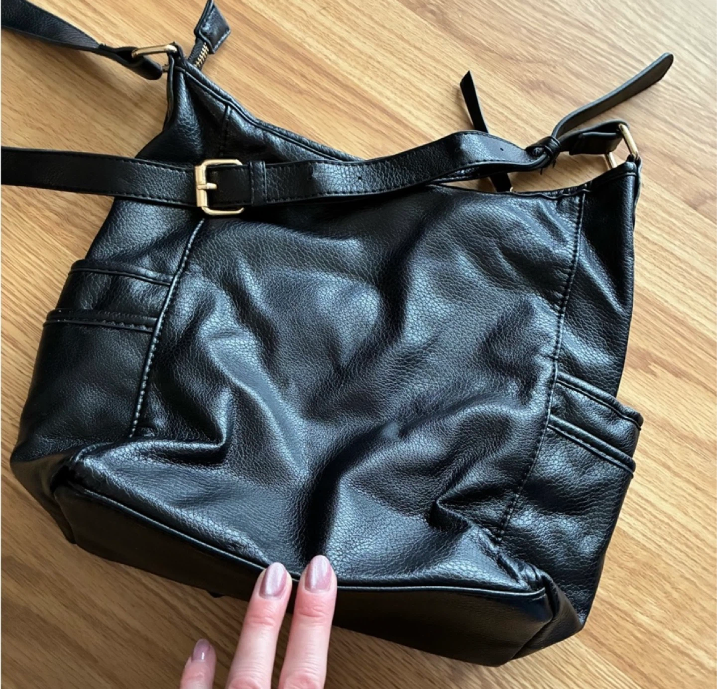 Miztique Black Faux Leather Crossbody Bag - photo 4