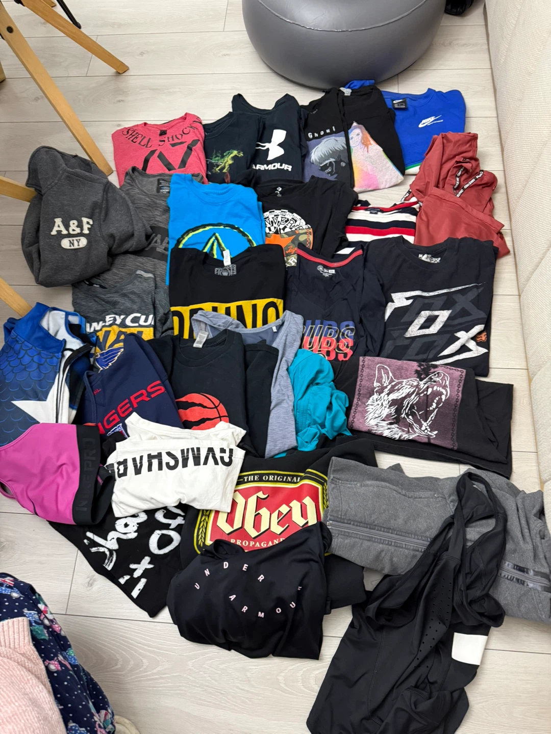 Assorted T-Shirts and Athletic Wear $3-$5 each