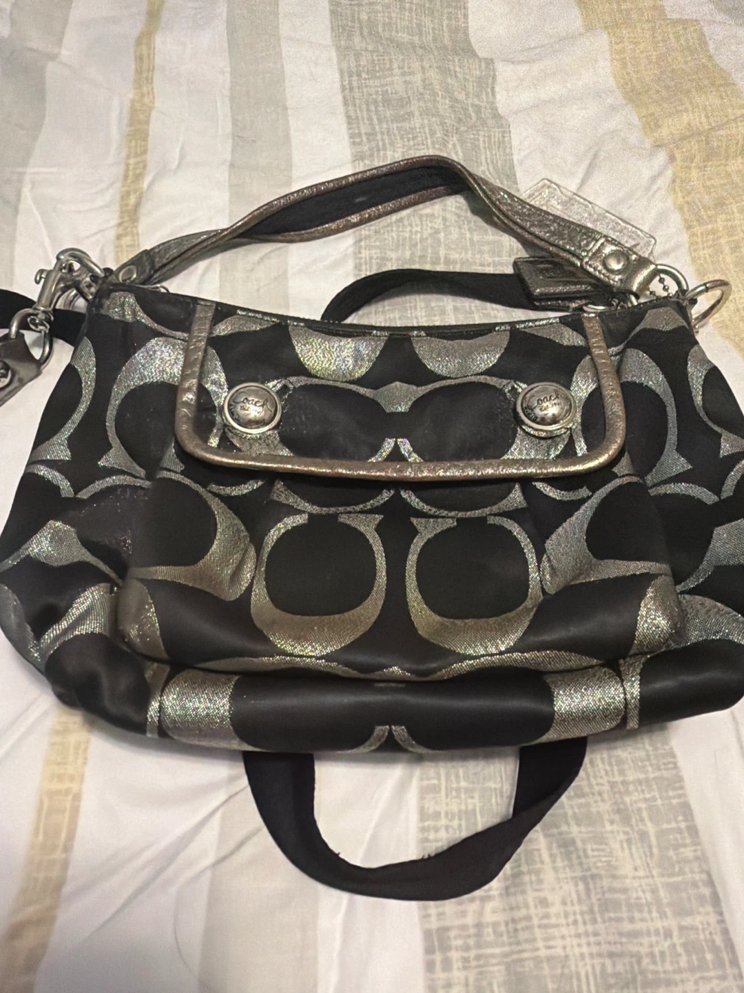 Coach Signature C Monogram Shoulder Bag
