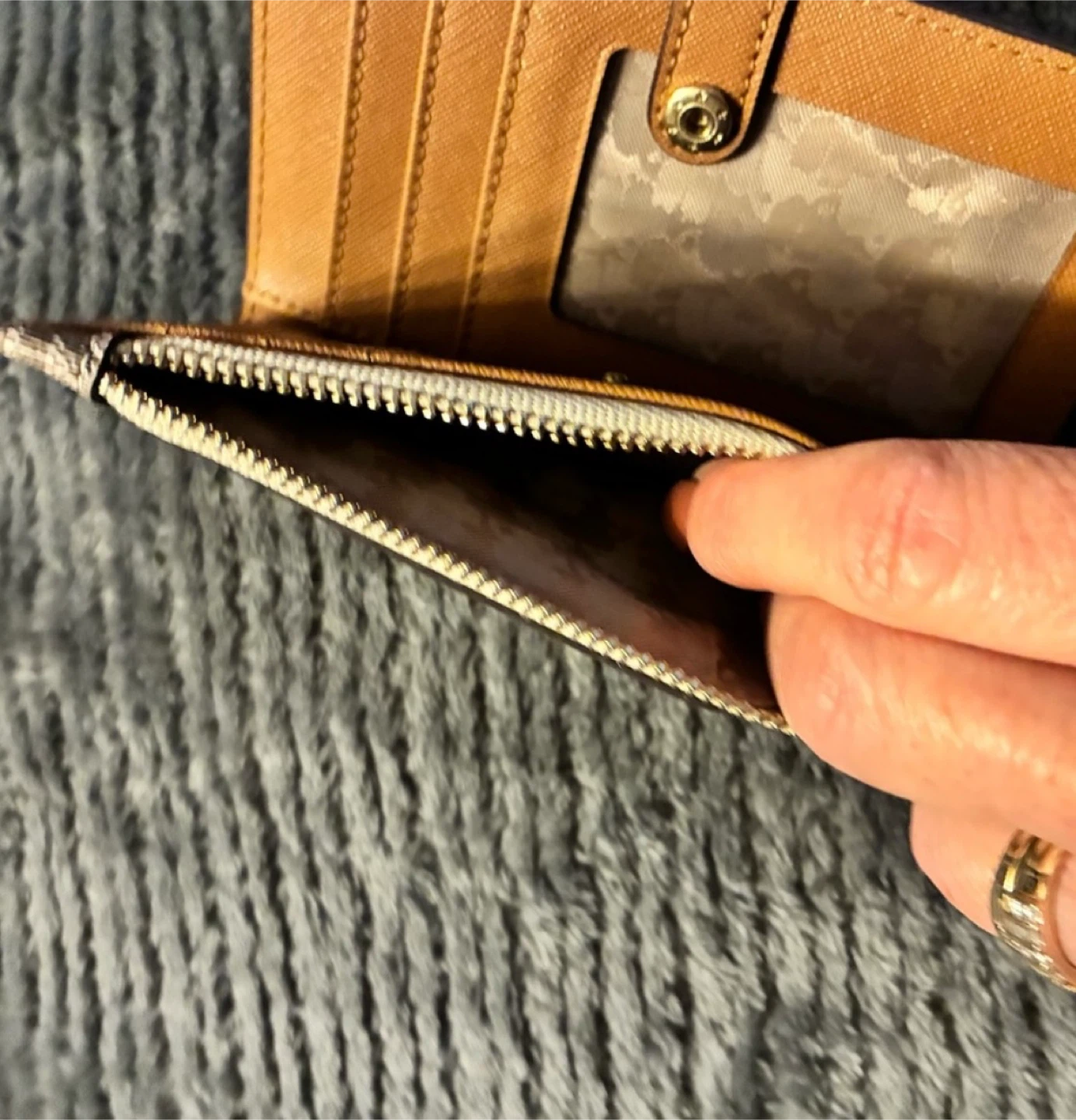 Karl Lagerfeld Paris Brown Monogram Wallet - photo 5