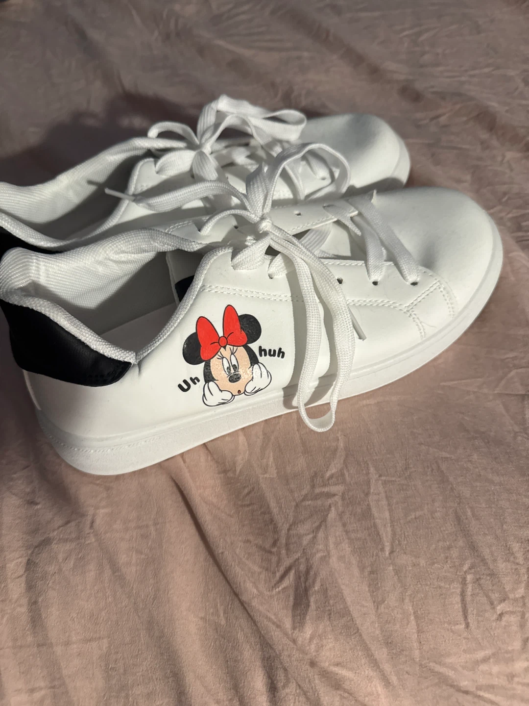 White Minnie Mouse Sneakers