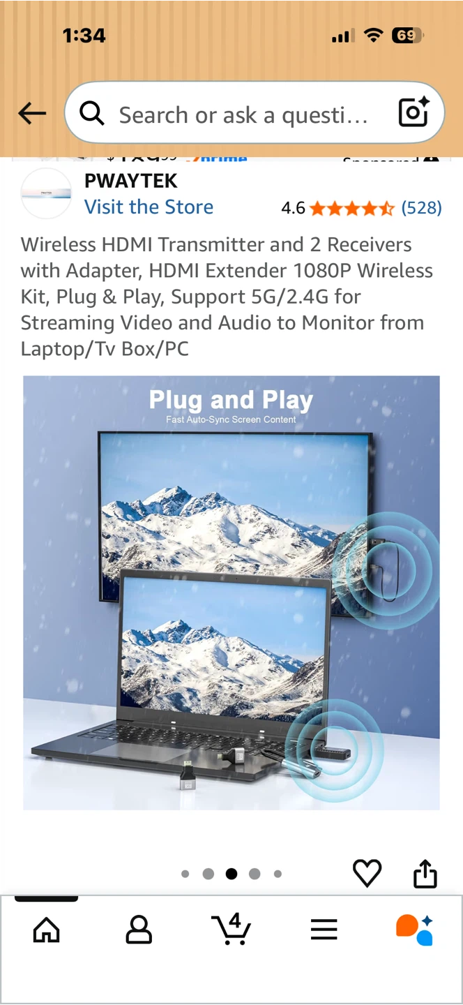 PWAYTEK Wireless HDMI Transmitter and 2 Receivers - photo 5